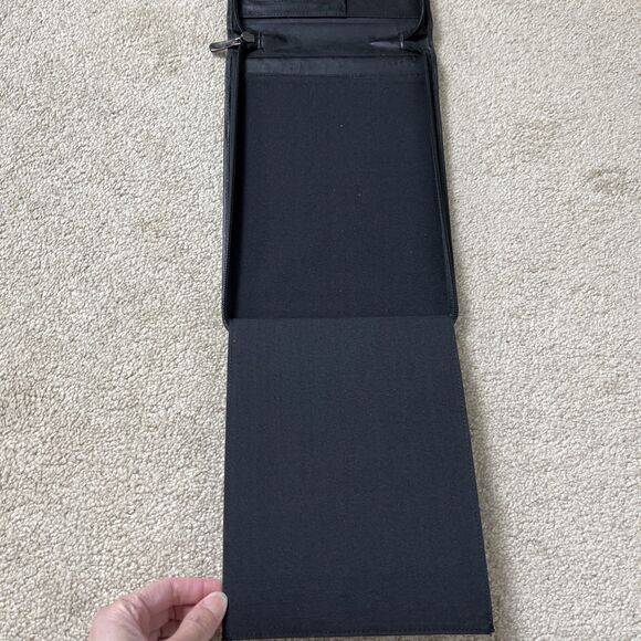 Leather Notebook Portfolio Organizer with Zipper,‎ Calculator, Rollerball Pen - Picture 5 of 11